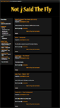 Mobile Screenshot of notisaidthefly.com