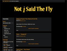 Tablet Screenshot of notisaidthefly.com